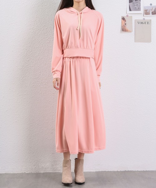 MAISON DE THERESE(メゾン ド テレーズ)の「セットアップ(スウェット+スカート)(セットアップ・レディース・ピンク/ブラック/グレー・M/L)」の10枚目の写真