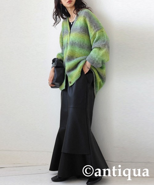 antiqua（アンティカ）の「フェイクレザーマーメイドスカート（スカート・レディース・ブラック・FREE）」の6枚目の写真