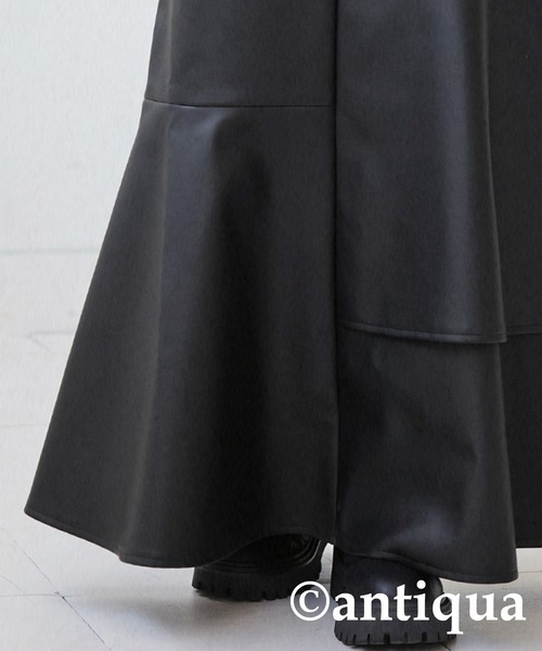 antiqua（アンティカ）の「フェイクレザーマーメイドスカート（スカート・レディース・ブラック・FREE）」の9枚目の写真