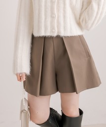 OLIVE des OLIVE | ビットベルト付きプリーツショートパンツ(その他パンツ)