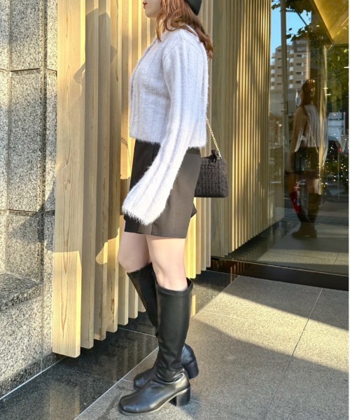 OLIVE des OLIVE（オリーブデオリーブ）の「ビットベルト付きプリーツショートパンツ（その他パンツ・レディース・ブラウン/ブラック/チェック・FREE）」の5枚目の写真