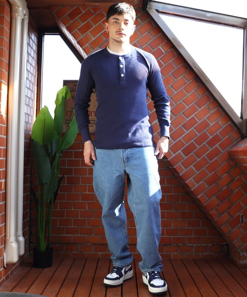 HOUSTON（ヒューストン）の「HOUSTON ヘンリーサーマル（Tシャツ/カットソー・メンズ・ネイビー/オフホワイト/ブラック/グレー・X-LARGE/XX-LARGE/MEDIUM/LARGE）」の20枚目の写真