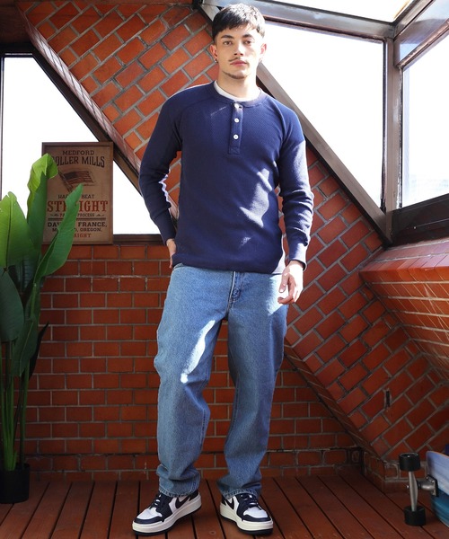 HOUSTON（ヒューストン）の「HOUSTON ヘンリーサーマル（Tシャツ/カットソー・メンズ・ネイビー/オフホワイト/ブラック/グレー・X-LARGE/XX-LARGE/MEDIUM/LARGE）」の19枚目の写真