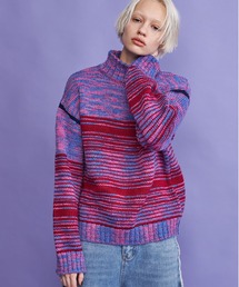 casane | グラデーションラインニット(ニット/セーター)