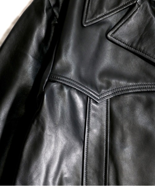 2AM(ツーエイエム)の「【TOWNCRAFT/タウンクラフト】 / LEATHER RANCHER COAT レザーコート(その他アウター・メンズ・ブラック・MEDIUM/LARGE)」の3枚目の写真