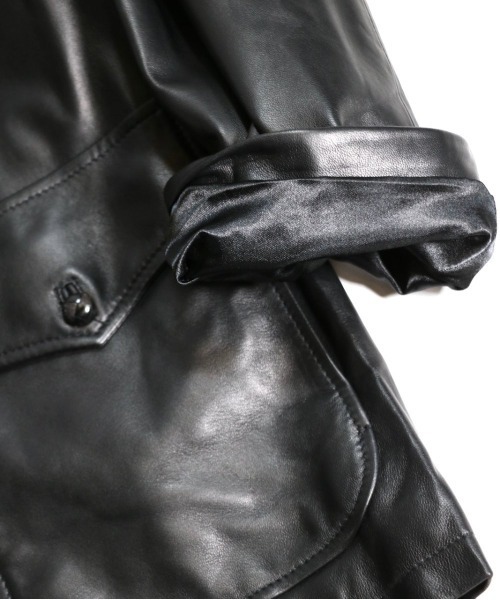 2AM(ツーエイエム)の「【TOWNCRAFT/タウンクラフト】 / LEATHER RANCHER COAT レザーコート(その他アウター・メンズ・ブラック・MEDIUM/LARGE)」の5枚目の写真