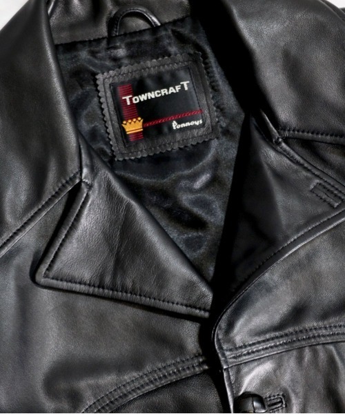 2AM(ツーエイエム)の「【TOWNCRAFT/タウンクラフト】 / LEATHER RANCHER COAT レザーコート(その他アウター・メンズ・ブラック・MEDIUM/LARGE)」の2枚目の写真