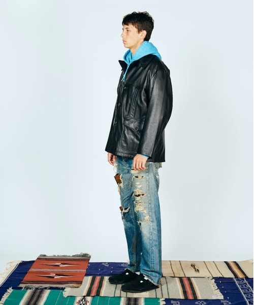 2AM(ツーエイエム)の「【TOWNCRAFT/タウンクラフト】 / LEATHER RANCHER COAT レザーコート(その他アウター・メンズ・ブラック・MEDIUM/LARGE)」の10枚目の写真