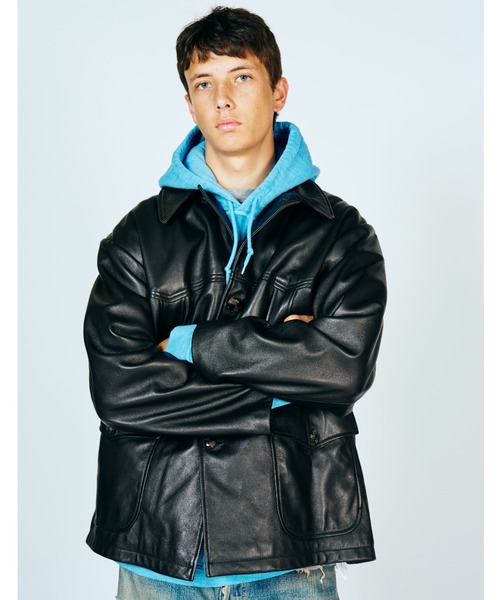 2AM(ツーエイエム)の「【TOWNCRAFT/タウンクラフト】 / LEATHER RANCHER COAT レザーコート(その他アウター・メンズ・ブラック・MEDIUM/LARGE)」の13枚目の写真