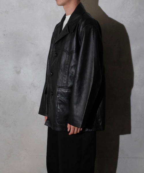 2AM(ツーエイエム)の「【TOWNCRAFT/タウンクラフト】 / LEATHER RANCHER COAT レザーコート(その他アウター・メンズ・ブラック・MEDIUM/LARGE)」の16枚目の写真