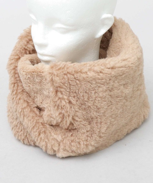 【新品未開封】ha|za|ma 幾重の想いを包んだ行方のニットスヌード ネイビー hazama ＊ 幾重の想いを包んだ行方のニットスヌード