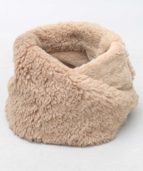 セール】ボア ファー 切り替え スヌード / ネックウォーマー（ネック