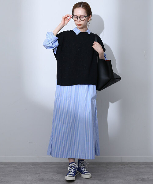 SLOBE IENA（スローブイエナ）の「ラメニットベスト（ベスト・レディース・ブラック・FREE）」の12枚目の写真