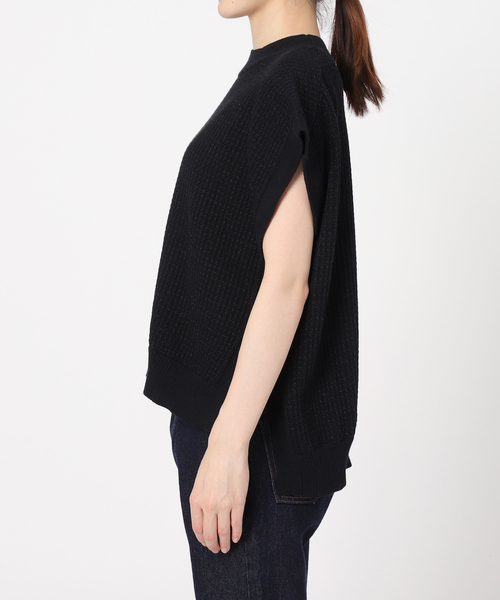 SLOBE IENA（スローブイエナ）の「ラメニットベスト（ベスト・レディース・ブラック・FREE）」の3枚目の写真