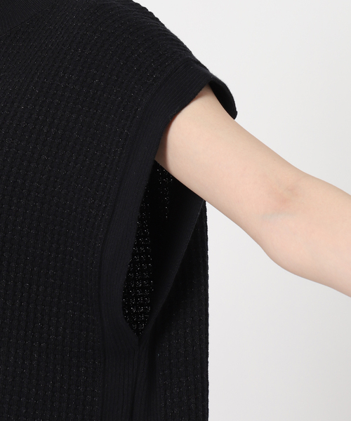 SLOBE IENA（スローブイエナ）の「ラメニットベスト（ベスト・レディース・ブラック・FREE）」の14枚目の写真