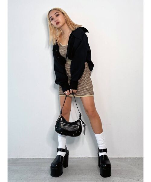 EMODA（エモダ）の「オーバークロップドシャツ（シャツ/ブラウス・レディース・ホワイト/ブラック/ブルー/その他・FREE）」の5枚目の写真