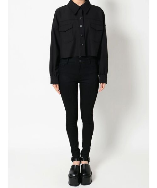 EMODA（エモダ）の「オーバークロップドシャツ（シャツ/ブラウス・レディース・ホワイト/ブラック/ブルー/その他・FREE）」の13枚目の写真