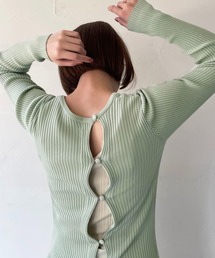 CLEIO | 【CLEIO】2WAYデザインリブニット(ニット/セーター)