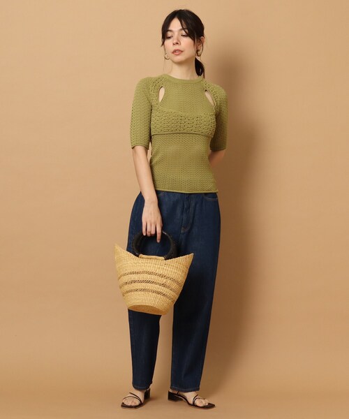 DRESSTERIOR（ドレステリア）の「◆MARCHE BAG　ボルガバスケット M（ハンドバッグ・レディース・ベージュ・00）」の8枚目の写真