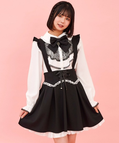 レースバッスルコルセットスカート