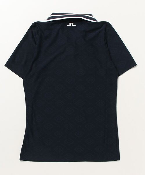 J.LINDEBERG(ジェイリンドバーグ)の「【J.LINDEBERG/GOLF】ジャガード襟アートワーク半袖ポロ(ポロシャツ・レディース・ネイビー/イエロー/オフホワイト・38/36)」の15枚目の写真