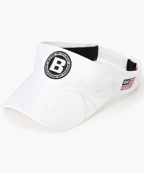 ブリーフィング BRIEFING MENS TIE DYE VISOR ホワイト BRIEFING（ブリーフィング）の「【ブリーフィングゴルフ】MENS