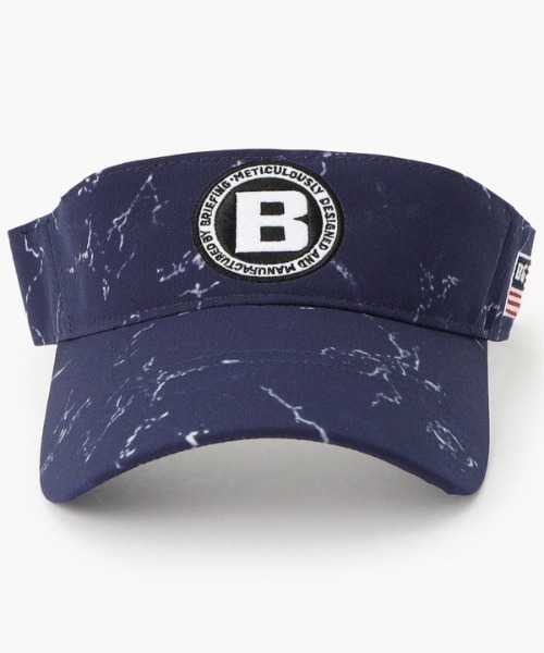 BRIEFING（ブリーフィング）の「【ブリーフィングゴルフ】MENS TIE DYE VISOR（サンバイザー・メンズ・ブラック/ホワイト/ネイビー・FREE）」の8枚目の写真