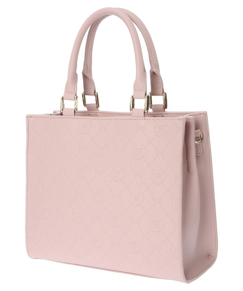 Maison de FLEUR（メゾンドフルール）の「モノグラムキャレショルダーバッグ（ショルダーバッグ・レディース・ピンク/ブラック・FREE）」の9枚目の写真