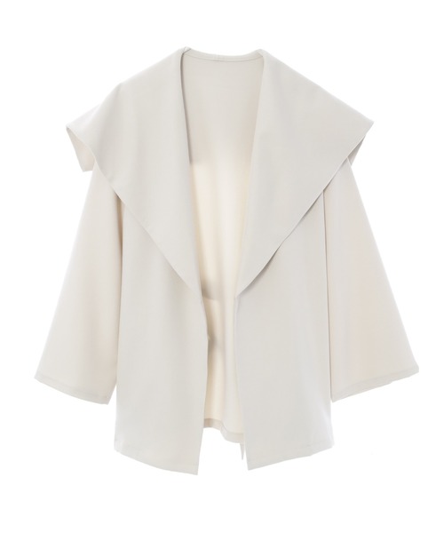 Edit Sheen（エディットシーン）の「セーラーカラーミドル丈コート（その他アウター・レディース・ベージュ/オフホワイト・M）」の11枚目の写真