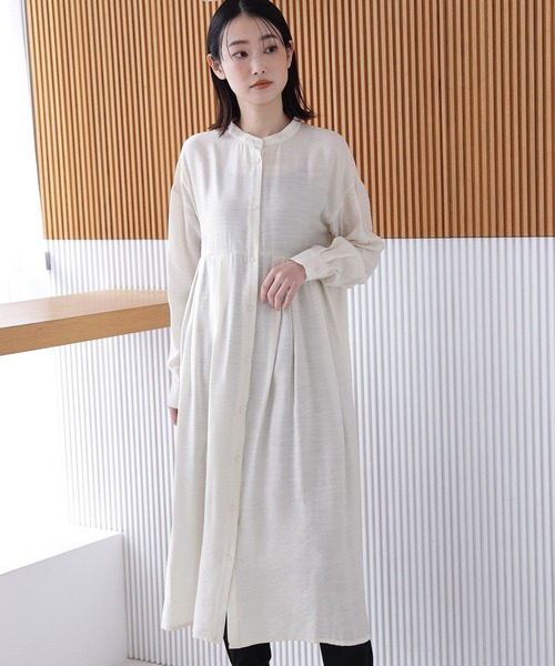LAKOLE（ラコレ）の「バンドカラーシャツワンピース / 185885