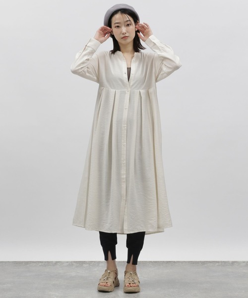 LAKOLE（ラコレ）の「バンドカラーシャツワンピース / 185885