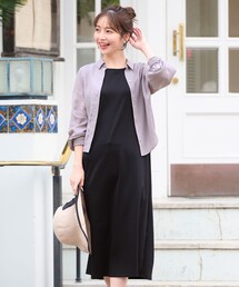 【美人百花6月号掲載】2SETシアーシャツ×ワンピース セット