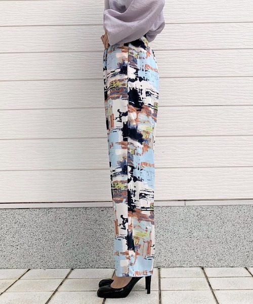 Q（キュー）の「graffitiリラックスパンツ（その他パンツ・レディース・ブルー系その他/グリーン系その他・MEDIUM）」の15枚目の写真