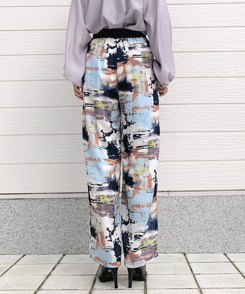 Q（キュー）の「graffitiリラックスパンツ（その他パンツ・レディース・ブルー系その他/グリーン系その他・MEDIUM）」の13枚目の写真