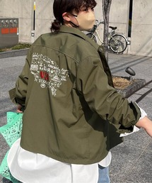 CPCM | バック刺繍ミリタリーシャツ(シャツ/ブラウス)