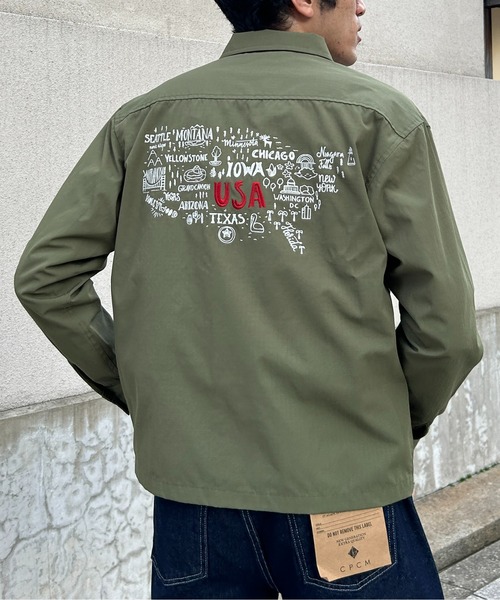 CPCM（シーピーシーエム）の「バック刺繍ミリタリーシャツ（シャツ/ブラウス・メンズ・ブラック/カーキ・MEDIUM/LARGE）」の10枚目の写真