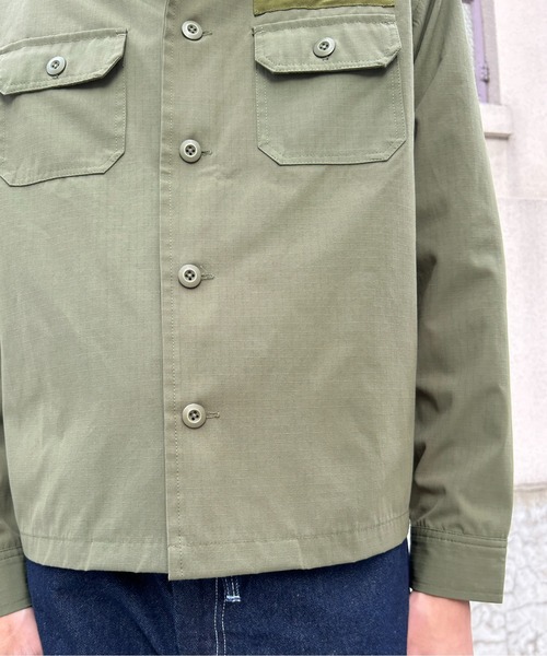 CPCM（シーピーシーエム）の「バック刺繍ミリタリーシャツ（シャツ/ブラウス・メンズ・ブラック/カーキ・MEDIUM/LARGE）」の16枚目の写真