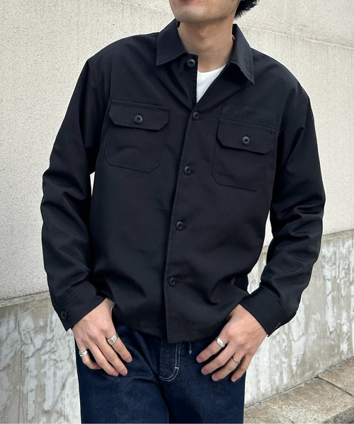 CPCM（シーピーシーエム）の「バック刺繍ミリタリーシャツ（シャツ/ブラウス・メンズ・ブラック/カーキ・MEDIUM/LARGE）」の7枚目の写真