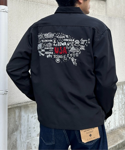 CPCM（シーピーシーエム）の「バック刺繍ミリタリーシャツ（シャツ/ブラウス・メンズ・ブラック/カーキ・MEDIUM/LARGE）」の20枚目の写真