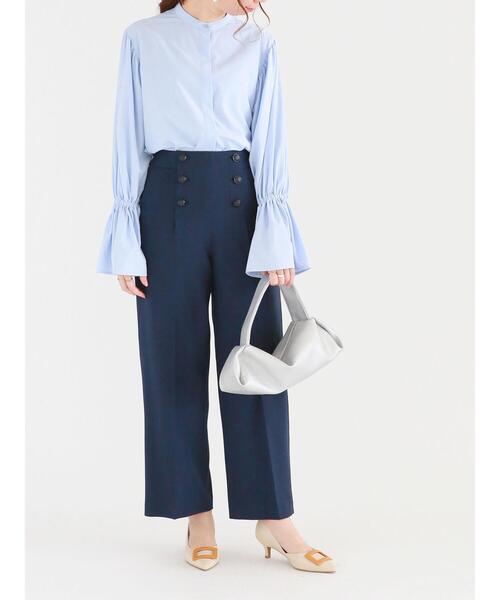 Te chichi（テチチ）の「袖リボンキャンディースリーブブラウス（シャツ/ブラウス・レディース・オフホワイト/サックスブルー/ブラック・ﾌﾘ-）」の8枚目の写真