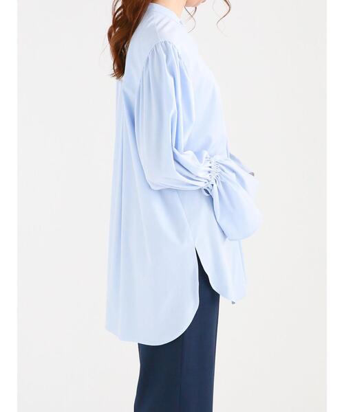 Te chichi（テチチ）の「袖リボンキャンディースリーブブラウス（シャツ/ブラウス・レディース・オフホワイト/サックスブルー/ブラック・ﾌﾘ-）」の10枚目の写真