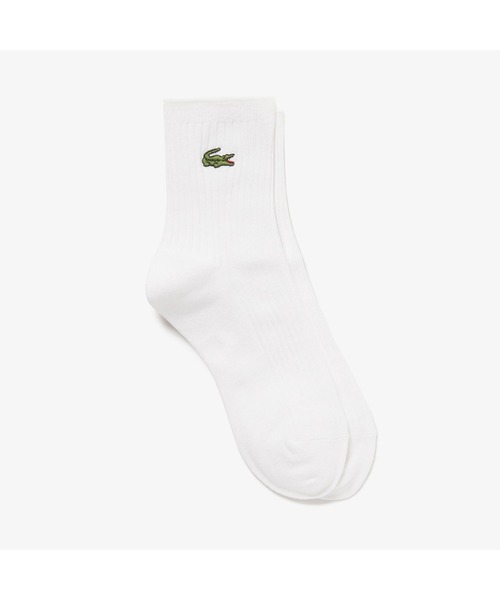 LACOSTE（ラコステ）の「《LACOSTE》3×2 リブ定番クルー（ソックス/靴下・レディース・グレー/ブラック/ホワイト/ネイビー・22-24）」の7枚目の写真