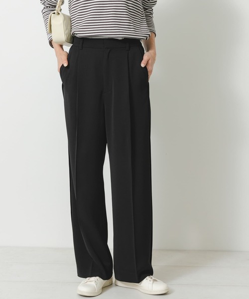 URBAN RESEARCH Sonny Label(アーバンリサーチサニーレーベル)の「ジョーゼットストレートパンツ(その他パンツ・レディース・ブラック/オフホワイト/グリーン・36/38)」の16枚目の写真