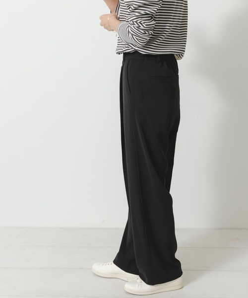 URBAN RESEARCH Sonny Label(アーバンリサーチサニーレーベル)の「ジョーゼットストレートパンツ(その他パンツ・レディース・ブラック/オフホワイト/グリーン・36/38)」の17枚目の写真