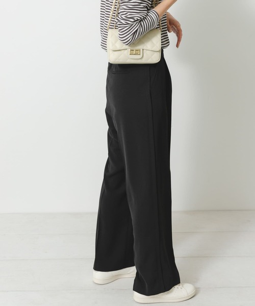URBAN RESEARCH Sonny Label(アーバンリサーチサニーレーベル)の「ジョーゼットストレートパンツ(その他パンツ・レディース・ブラック/オフホワイト/グリーン・36/38)」の19枚目の写真