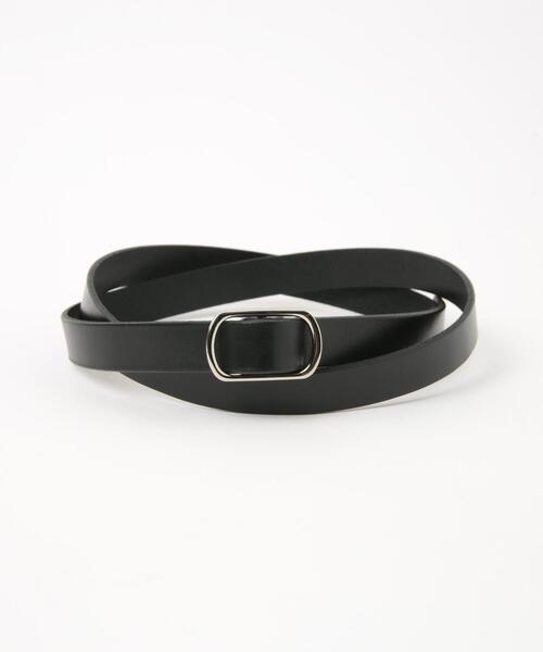 coen（コーエン）の「レザーピンレスナローベルト（ベルト・レディース・ダークブラウン/ブラック・FREE）」の8枚目の写真