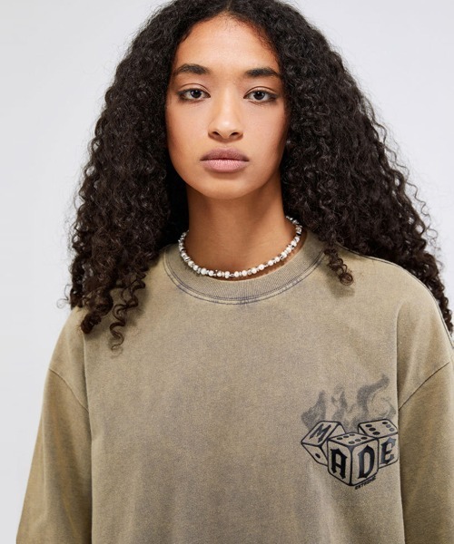 Ressaca(レサーカ)の「オーバーサイズ バックプリントグラフィックロゴ クルーネック半袖Tシャツ(Tシャツ/カットソー・メンズ・ブラック/ベージュ/ブラック系その他/ベージュ系その他・XXL/M/L/XL)」の3枚目の写真