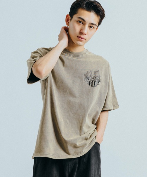Ressaca(レサーカ)の「オーバーサイズ バックプリントグラフィックロゴ クルーネック半袖Tシャツ(Tシャツ/カットソー・メンズ・ブラック/ベージュ/ブラック系その他/ベージュ系その他・XXL/M/L/XL)」の11枚目の写真
