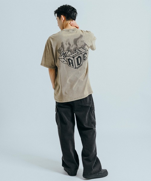Ressaca(レサーカ)の「オーバーサイズ バックプリントグラフィックロゴ クルーネック半袖Tシャツ(Tシャツ/カットソー・メンズ・ブラック/ベージュ/ブラック系その他/ベージュ系その他・XXL/M/L/XL)」の8枚目の写真