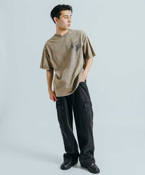 Ressaca(レサーカ)の「オーバーサイズ バックプリントグラフィックロゴ クルーネック半袖Tシャツ(Tシャツ/カットソー・メンズ・ブラック/ベージュ/ブラック系その他/ベージュ系その他・XXL/M/L/XL)」の9枚目の写真